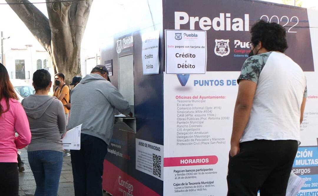 El Pago Anticipado de Predial y Limpia mantendrá las tarifas del 2022 | Foto: Agencia Es Imagen para El Universal Puebla