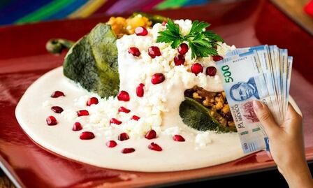 ¿Cuánto cuesta un chile en nogada en Puebla?