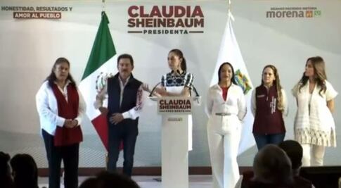 Tren CMDX-Puebla y República para mujeres, plantea Claudia Sheinbaum en Tehuacán