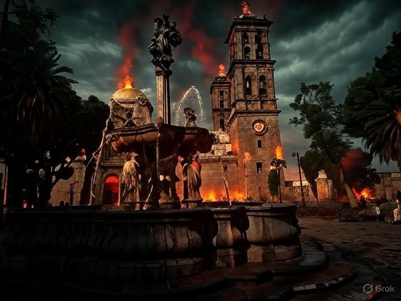 Zócalo de Puebla | Foto: Grok