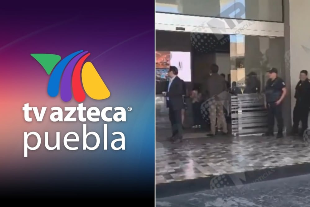 Personal de la Secretaría de Finanzas acudió a las instalaciones de TV Azteca Puebla para iniciar el procedimiento | Foto: FB Tv Azteca / Captura de video X MTP