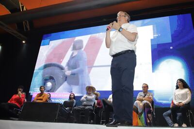 Marcelo Ebrard propone en Puebla resolver la inseguridad con Inteligencia Artificial