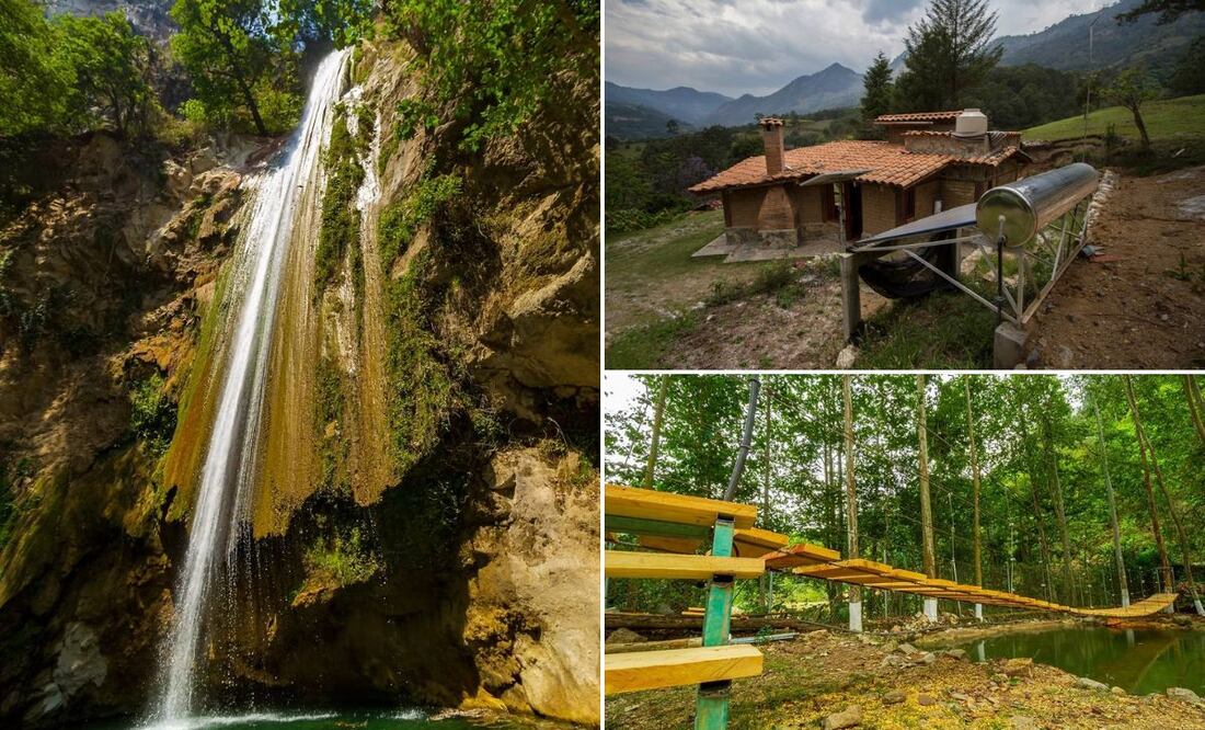 Las cascadas y cabañas de Aconco son un gran sitio para vacacionar | Foto: Aconco.com