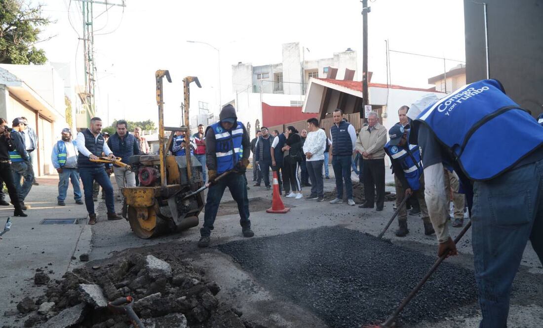 El gobierno municipal tapará 73 mil baches en la capital de Puebla | Foto: Ayuntamiento de Puebla