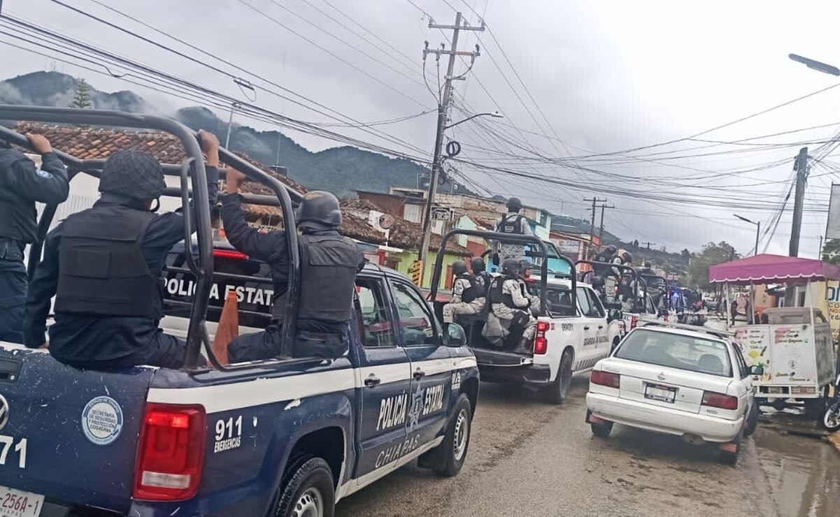 Ejército, GN y policías resguardan San Cristóbal de las Casas tras incursión de grupo armado