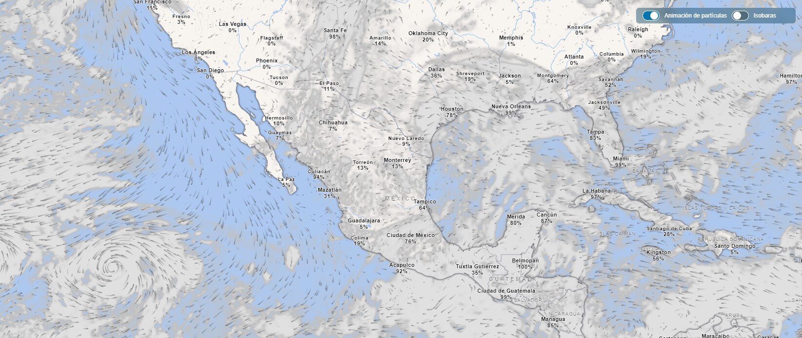 Héctor, que se formó el domingo, avanza con vientos máximos sostenidos de 85 km/h y rachas superiores, a una velocidad de 17 km/h. Dado que su trayectoria es hacia el oeste, está alejándose gradualmente del continente americano.

Foto: Producción El Universal Puebla