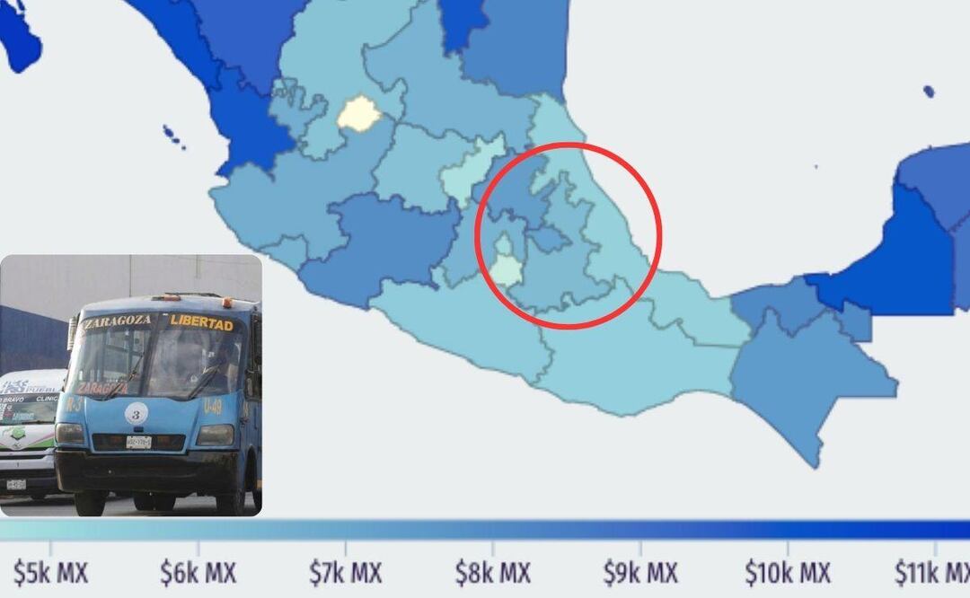 Los choferes del transporte público en Puebla tienen un salario competitivo : FOTO Mapa Encuesta Nacional de Ocupación y Empleo (ENOE).