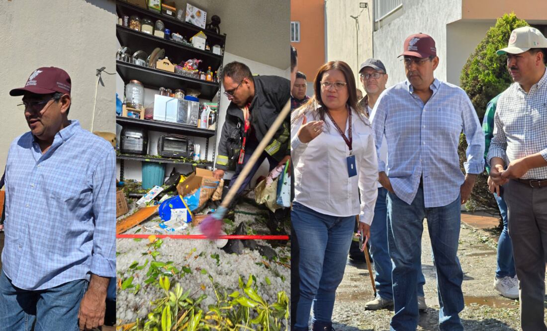 Supervisión de atención a afectados por granizada / Foto Es Imagen