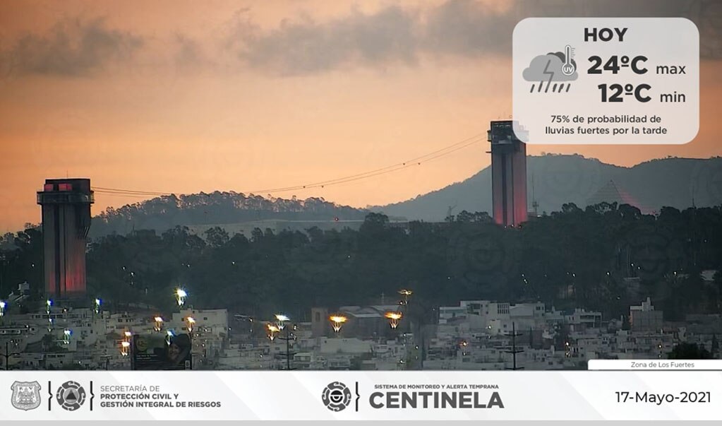 Pronóstico del clima para Puebla, 17 de mayo 2021