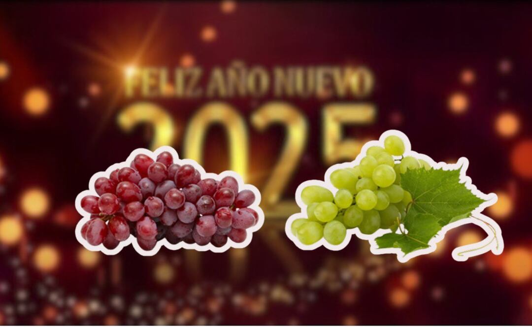 Las uvas son tradicionales para el brindis de Año Nuevo | Foto: Especial