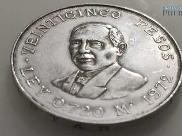 Cuál es el valor actual de la moneda de 25 pesos plata de Benito Juárez