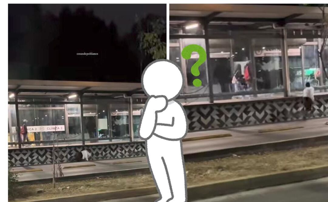 Foto: Video redes sociales   I     Poblano se hace viral por tener un comportamiento extraño