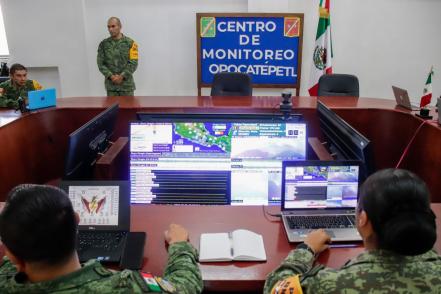 Habrá 205 refugios en Puebla en caso de erupción del volcán Popocatépetl