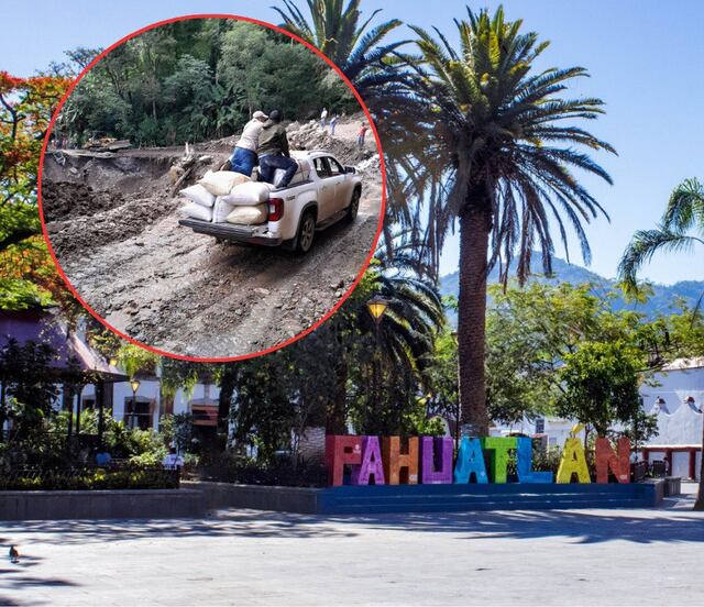 Sitios turísticos del Pueblo Mágico de Pahuatlán, afectados por lluvias y deslaves