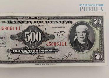 Cuánto valen los $500 de Morelos, el billete hecho donde se imprimían los dólares