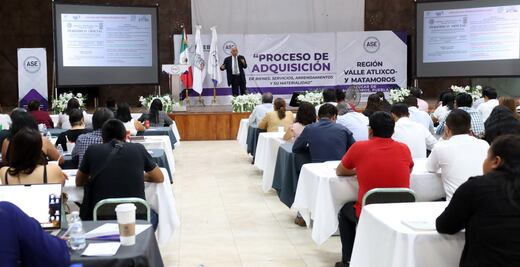 ASE brinda capacitación a funcionarios de Valle de Atlixco y Matamoros