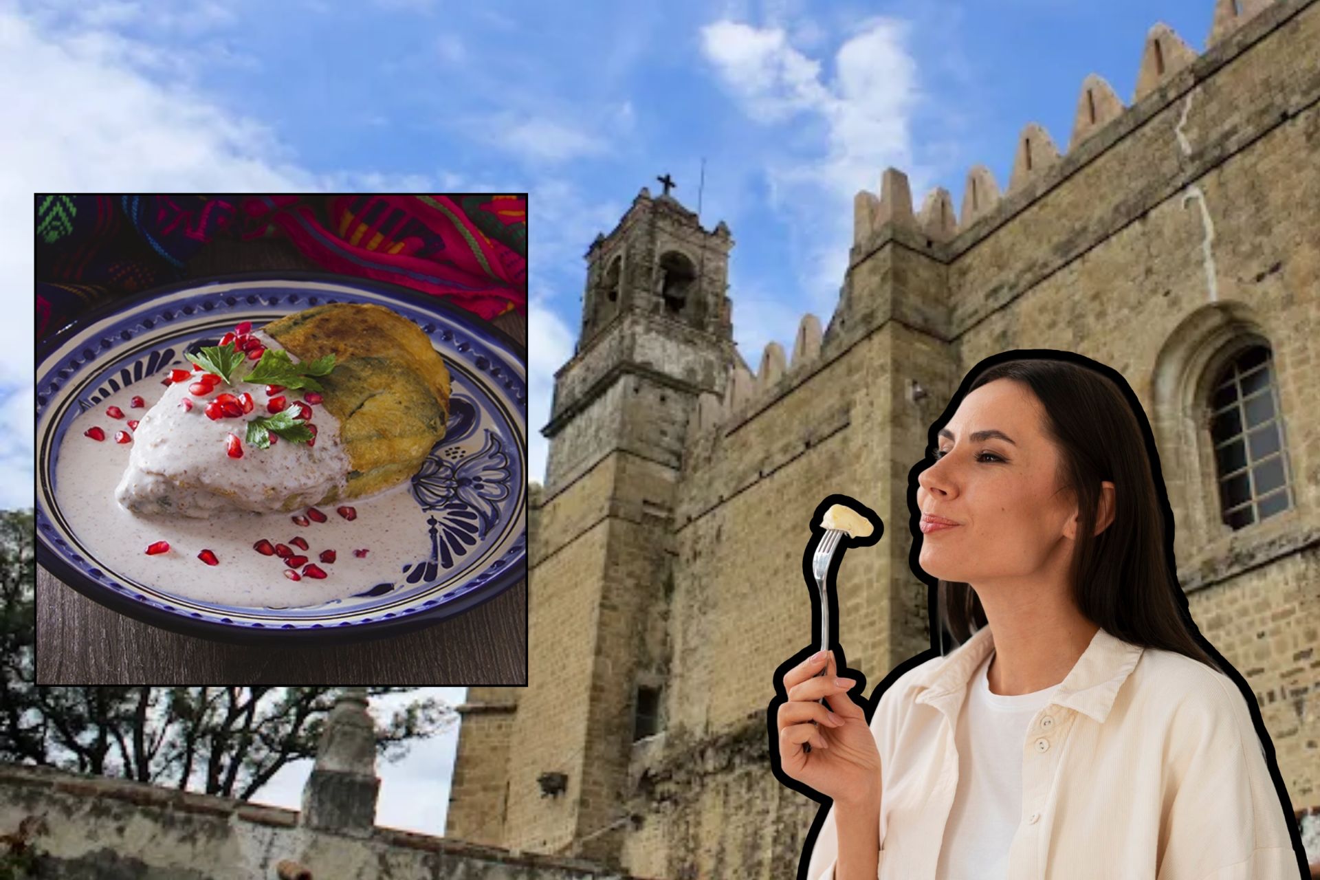 Pueblo Mágico bueno, bonito y barato para comer chiles en nogada