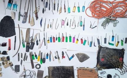 Tras revisión en penal de Puebla, SSP asegura más de 90 objetos punzocortantes