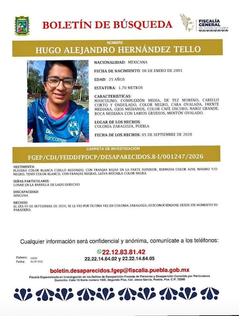 Boletín de búsqueda | Foto: RRSS
