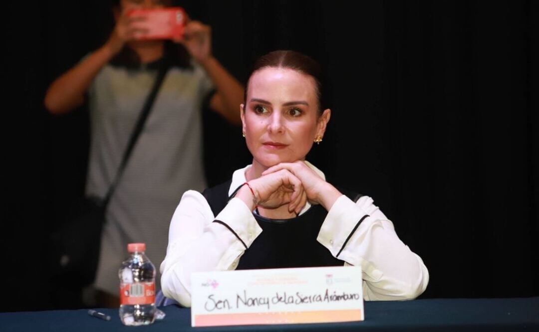 Nancy de la Sierra se destapó este viernes 21 de abril para el 2024. | Foto: Agencia Es Imagen para El Universal Puebla