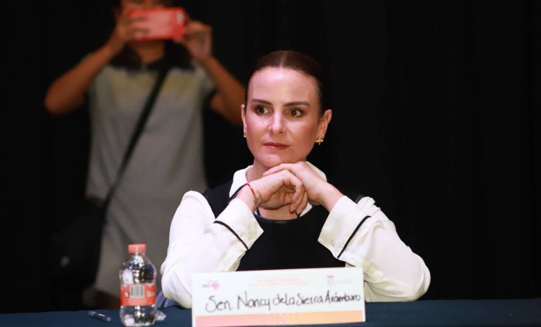 Nancy de la Sierra se destapó este viernes 21 de abril para el 2024. | Foto: Agencia Es Imagen para El Universal Puebla