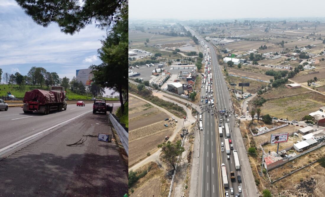 Tránsito vehicular en la autopista México-Puebla / Foto: EsImagen