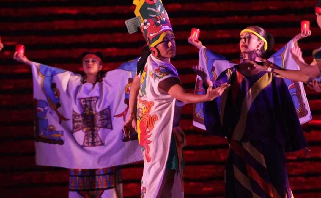 La tradición del Ritual a Quetzalcóatl fue retomada luego de su suspensión a causa de la pandemia por Covid-19 | foto:  agencia Es Imagen para El Universal Puebla