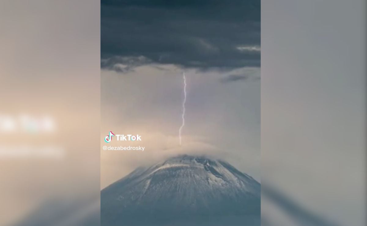 En los últimos días Puebla ha padecido actividad volcánica y tormentas eléctricas | Foto: TikTok dezabedrosky