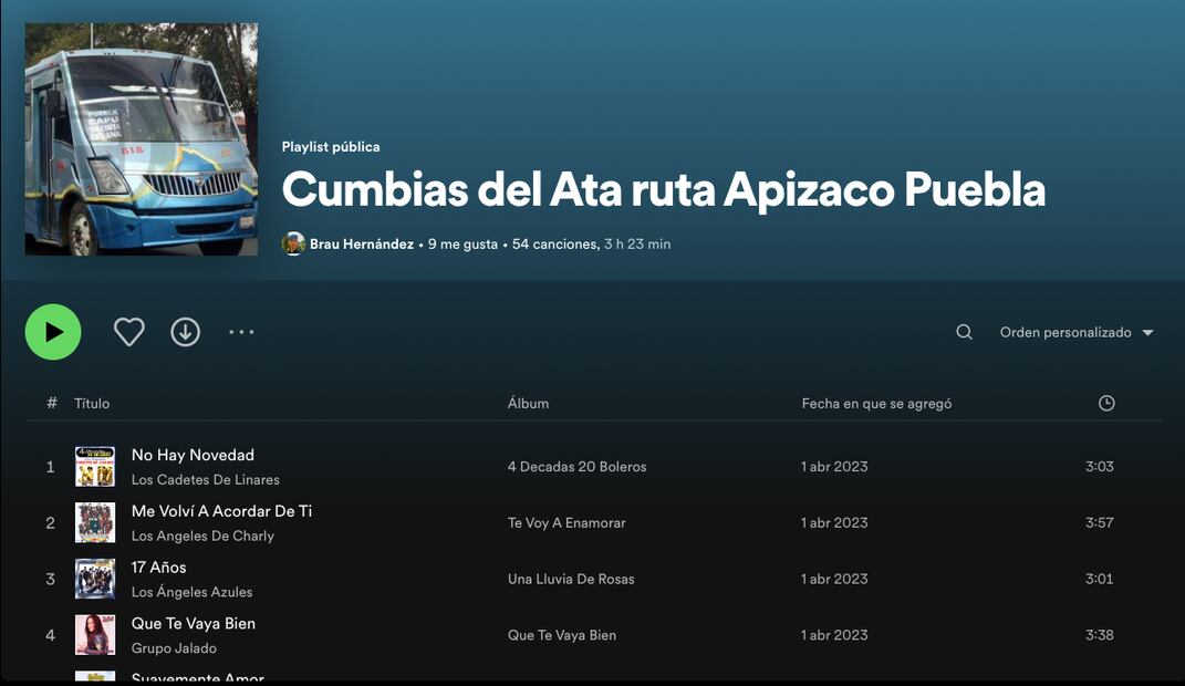 Foto: Captura Spotify