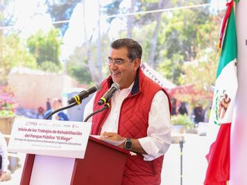 En su primera gira del 2024, Sergio Salomón entrega obras e inicia proyectos