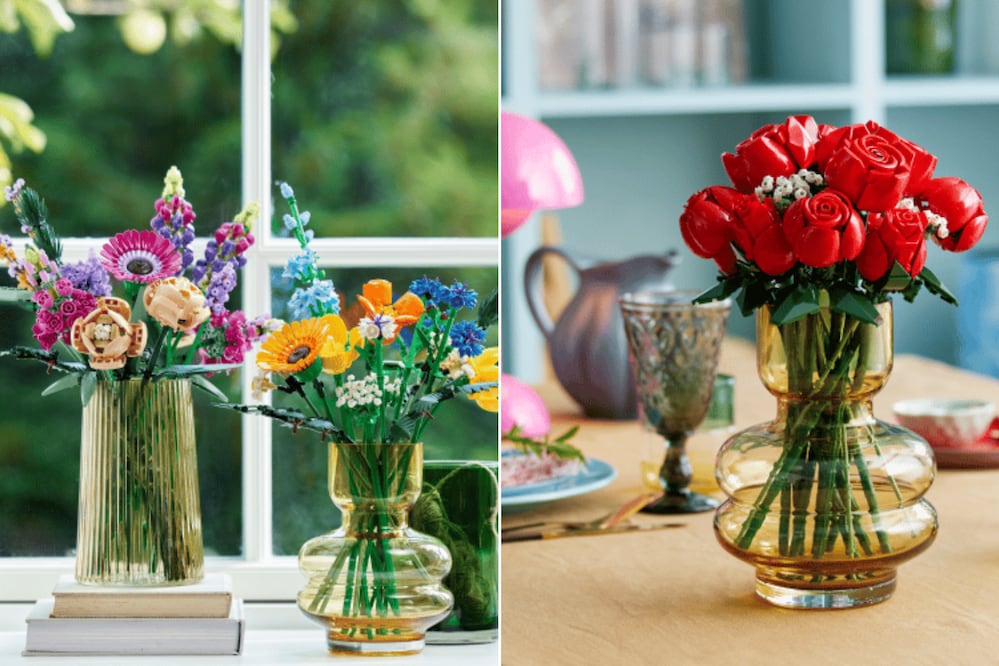 Entre las opciones más populares destacan las flores de LEGO para regalar este 14 de febrero | Foto: LEGO