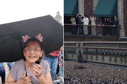 Abuelita ARMY de 80 años llega al Zócalo para ver a BTS en Palacio Nacional