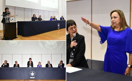 Rectora preside Cuarto Informe de Labores y toma de protesta en la Facultad de Administración