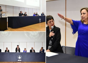 Rectora preside Cuarto Informe de Labores y toma de protesta en la Facultad de Administración