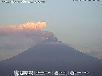 ¿Como amaneció el volcán Popocatépetl? 13 de abril 2021