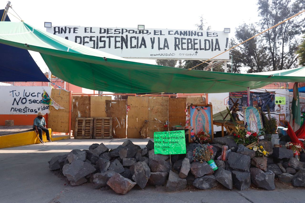 Estas son las mañanitas. Celebran 4 meses de bloqueo Bonafont-Puebla