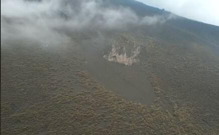Mira cómo se ve el ombligo del Popocatépetl 