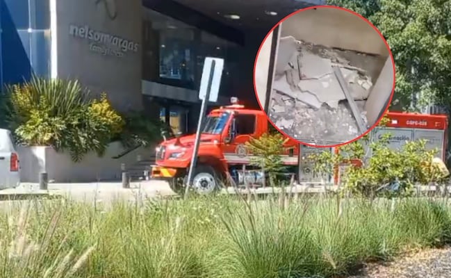 Se desploma parte del techo en Acuática Nelson Vargas de Angelópolis; reportan dos lesionados