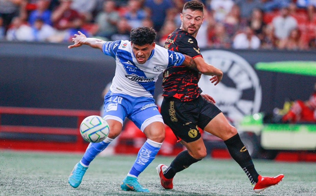 El Club Puebla buscará la victoria ante los Xolos de Tijuana este domingo por la noche, en un partido que cierra la fase regular del Torneo Clausura 2024 de la Liga MX.
Foto: Producción El Universal Puebla
