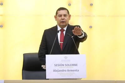Alejandro Armenta rinde protesta como gobernador de Puebla