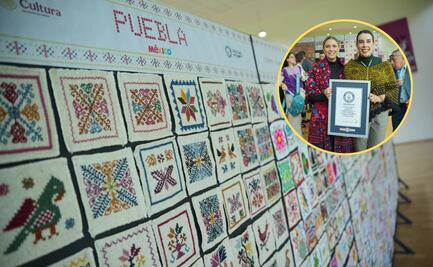 Puebla participa en Récord Guinness de los bordados más grandes del mundo