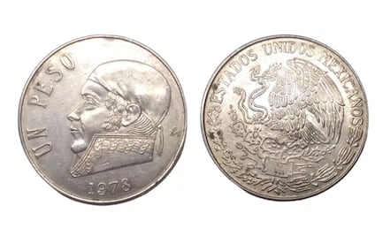 Si tienes esta moneda de un peso ¡felicidades, se cotiza en 600 mil pesos!