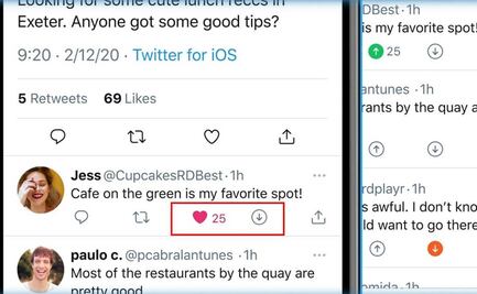 “Botón de voto negativo” es activado por Twitter