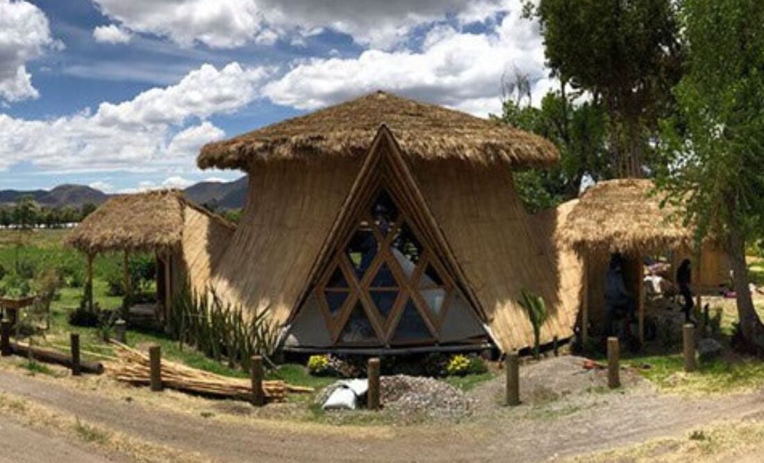 Esta es la funcional casa de bambú hecha en Atlixco | Foto: Creando en Verde