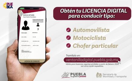 ¿Cómo obtener la licencia digital en Puebla?