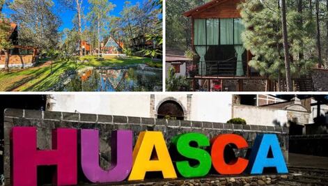 Cabañas en el Pueblo Mágico de Huasca de Ocampo por 400 pesos por persona