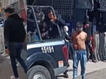 Policía frustra linchamiento de ladrones en el Tianguis de San Martín Texmelucan