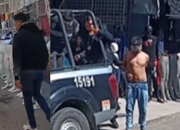 Policía frustra linchamiento de ladrones en el Tianguis de San Martín Texmelucan