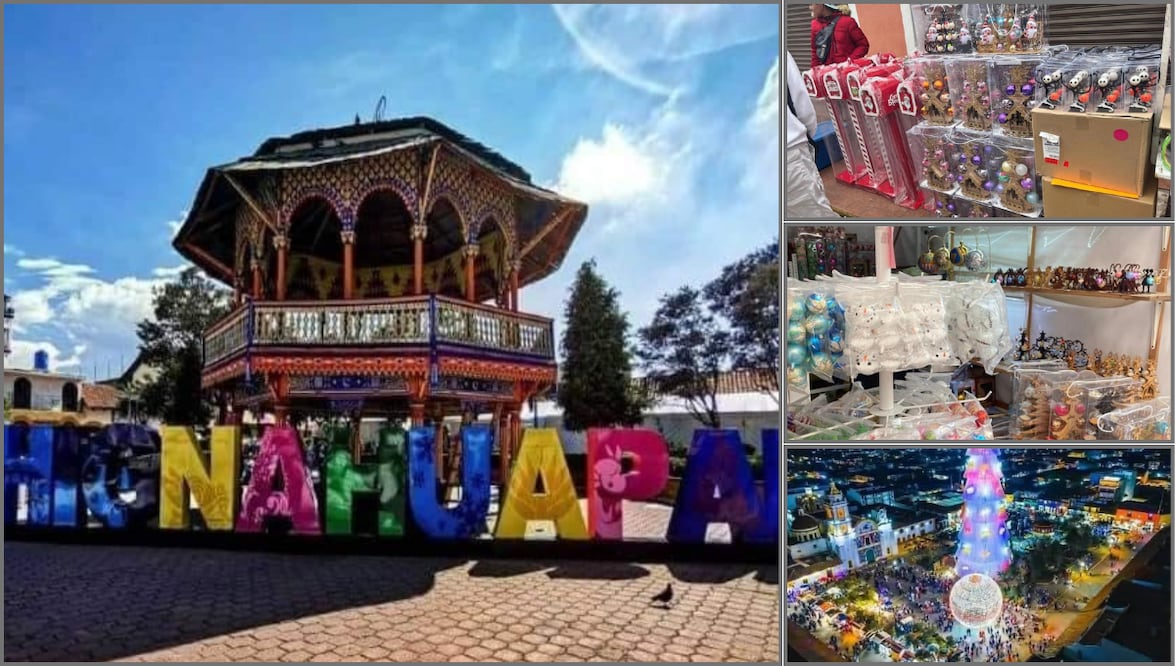 En el Pueblo Mágico de Chignahuapan los visitantes pueden comprar esferas con diversos diseños I Foto: Especial