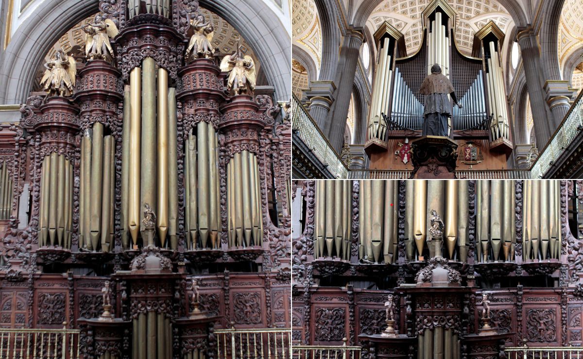 ¿Cuántos órganos tiene la Catedral de Puebla?